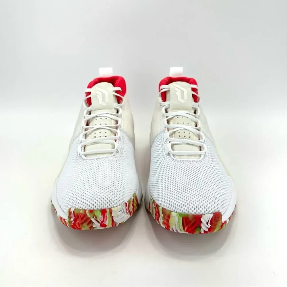 BB9312 Adidas Men Dame 5 All Skate Basketball Size 13 White Damian Lillard Shoes